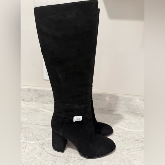 Ann Taylor Shoes - Ann Taylor Black Suede Buckle Boots
